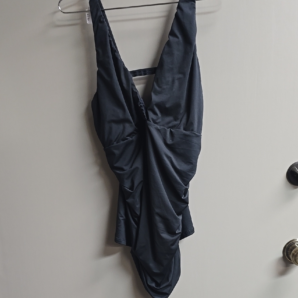 Elegant Black One-Piece Swimsuit